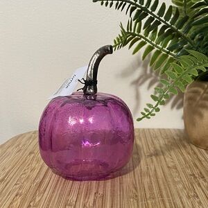 Purple Glass Pumpkin